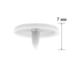 Кнопка Micron POM-12 Кнопки пластиковые пластик d 12 мм 15 шт. № 001 белый
