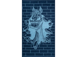 Полотенце махровое 6с103.412ж1 Здрасте конь(джинс) 50х90см