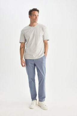 Yazl?k Gabardin Chino Kanvas Pantolon Slim Fit Dar Kesim Dar Paca Cepli