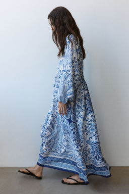 Vestido t?nica con mangas globo - H&m фото 4