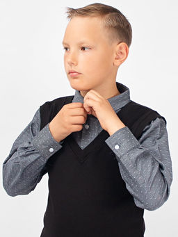 Джемпер-обманка для мальчика Соль&Перец уценка  фото 5