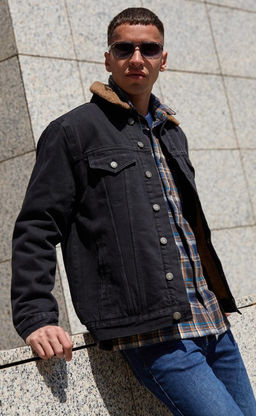 Куртка джинс утепл F021-1370-01W black - Fine joyce фото 6