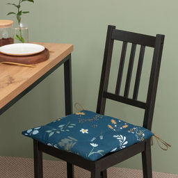 Сидушка на стул Доляна Twilight forest 42х42 см, 100% хлопок, рогожка 164 г/м2