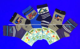 Цена за 12 пар. BFL носки детские "Машинки"