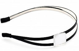 Ободок с камнем PN0129 белый