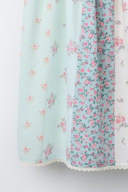 VESTIDO PATCHWORK PUNTILLA FLORES / Verde agua - Zara фото 6