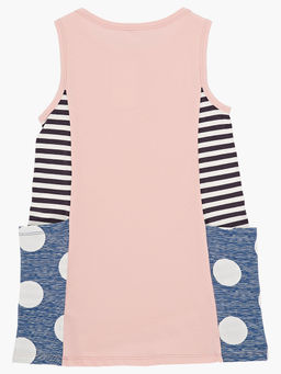 Платье для девочки UD 1408 син/розовый - Mini maxi фото 4