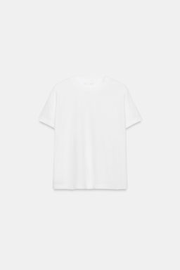 CAMISETA MANGA CORTA / Blanco - Zara фото 5