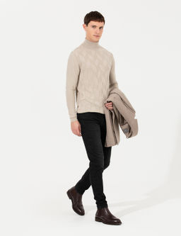 Siyah Slim Fit Jean Pantolon