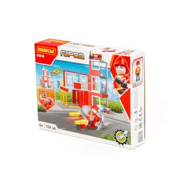 Конструктор Классик Город. Пожарная часть-1.5 (159 элементов) (в коробке)
