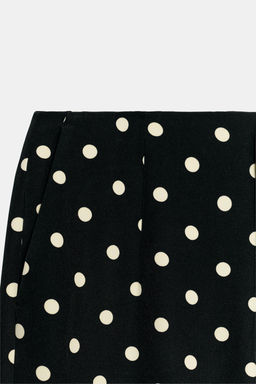 PANTAL?N FLARE LUNARES / Negro / Crudo