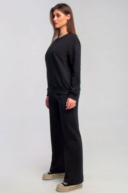 Арт. 2531 Костюм с брюками женский 44-50 (4 шт) Цвет:верх-черный,низ-черный - Калинка фото 11