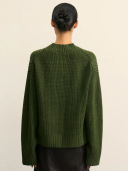 Джемпер с декоративными разрезами на рукавах / Zarina  фото 5