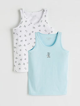 Bisiklet Yaka Erkek ?ocuk ?? Giyim Atlet 2li