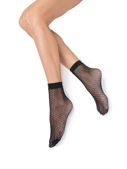 calz. RETE DIAGONALE носки! - nero