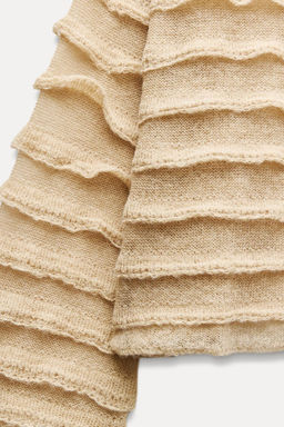 RUFFLED KNIT SWEATER - Zara фото 6