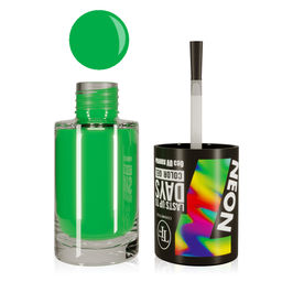 TF Лак для ногтей COLOR GEL тон 318/ NEON/ Green Splash/насыщенный зеленый яркий 8мл