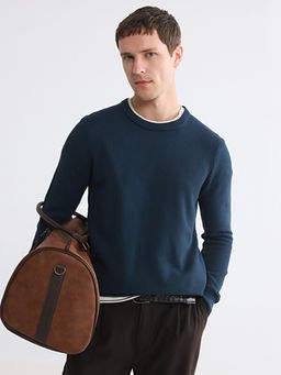 Bisiklet Yaka Regular Fit Erkek Triko Kazak