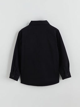 Basic Gabardin Uzun Kollu Erkek ?ocuk G?mlek