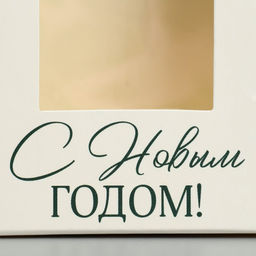 Цена за 5 шт. Коробка складная Новогодняя ель, 6 х 14.5 х 3.5 см - Дарите счастье фото 5