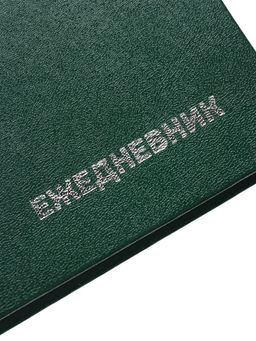 Ежедневник недатир А5 160л бумвинил, зеленый