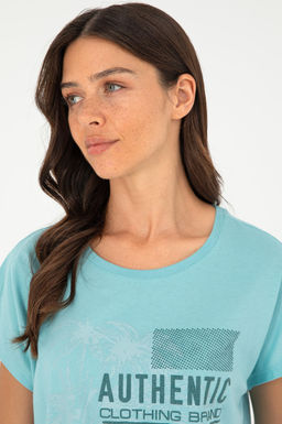 Женская мятная футболка Неожиданная скидка в корзине - U.s. polo assn фото 2