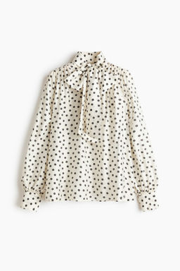 Blusa de gasa con lazada - H&m фото 2
