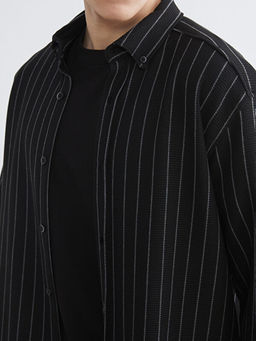 Regular Fit Uzun Kollu ?izgili Erkek G?mlek