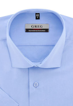 Сорочка мужская короткий рукав GREG 220/109/NBL/Z