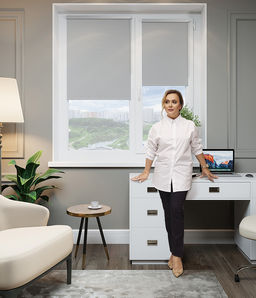 Рулонные шторы Жизель жемчужный/ 38 x 175 см