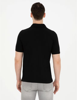 Siyah Slim Fit Basic Ti__rt