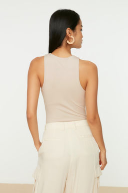 Tas Halter Yaka Vucuda Oturan Esnek Alttan c?tc?tl? Orme Body TWOSS20BD0044