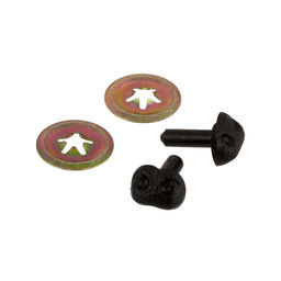 HobbyBe ANS- 8 Нос пластиковый с шайбой 8 мм x 6 мм 25 шт. черный