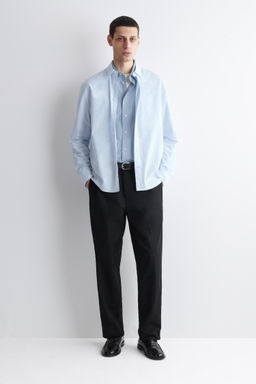 CAMISA DE POPEL?N DE ALGOD?N PIMA RELAXED FIT - H&m фото 13