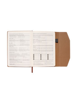 Ежедневник недатированный формат А5, с клапаном, 112 листов, линия, пвх, Бежевый - Simaland фото 8