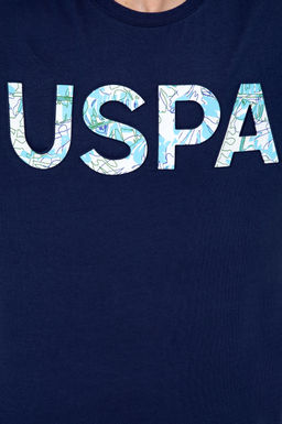 Мужская темно-синяя футболка с круглым вырезом Неожиданная скидка в корзине - U.s. polo assn фото 6