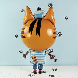 Шары воздушные фольгированные 39" «Три кота. Коржик», ходячая фигура