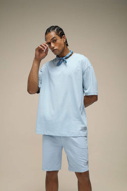 DeFactoFit Футболка Oversize с круглым вырезом и короткими рукавами с принтом