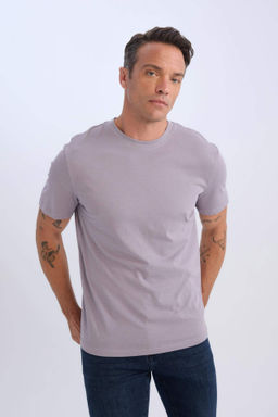 New Regular Fit Bisiklet Yaka Basic Duz K?sa Kollu Tisort - Defacto фото 48