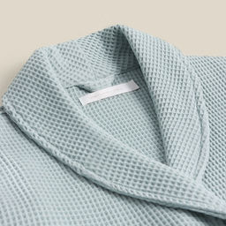 Халат вафельный мужской SL HOME: Basic «Аззура», размер M, хлопок 100%, мятный