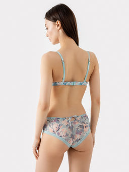 Бюстгальтер женский мятно-зеленый с крупными цветами крупные цветы на мятном 512521 - Mark formelle фото 6