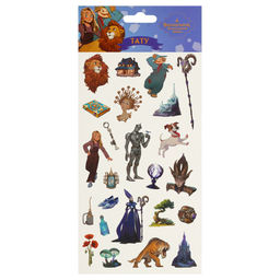 Тату - наклейки "Волшебник Изумрудного города" цветные (ВИГ_64818, "Мульти-Пульти") 10*22см