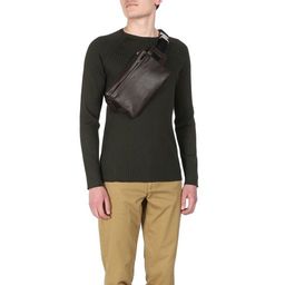 Мужская поясная сумка CALZETTI ADAM L Артикул 2435957, темно-коричневый