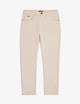 Bej Slim Fit Jean Pantolon
