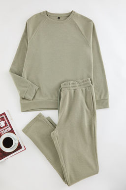 TRENDYOL MAN Lacivert Regular Fit Waffle Orme Pijama Tak?m? TMNAW23PT00015 - Trendyolmilla фото 19