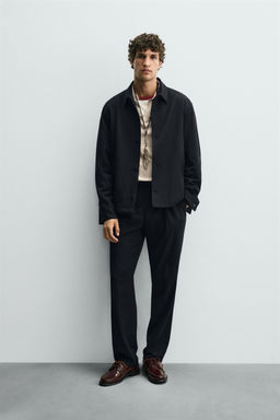 PLEATED REGULAR FIT TROUSERS