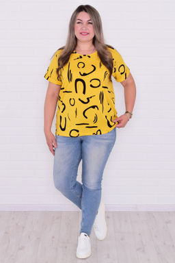Футболка женская 6-196в (горчица)