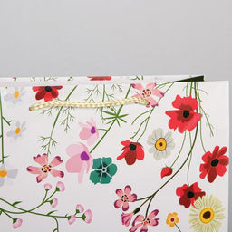 Цена за 2 шт. Пакет подарочный ламинированный, упаковка, Расцветай от счастья, L 28?38?9 см