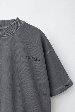 CONJUNTO SUDADERA MANGA CORTA Y BERMUDA CARGO / Gris antracita