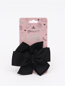 Бант для волос на заколке чёрный, Принцессы
